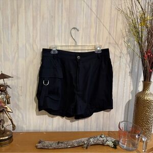 Elegant Black Women's Cargo Shorts